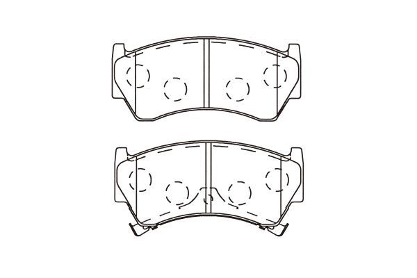 KAVO PARTS Комплект тормозных колодок, дисковый тормоз BP-6618